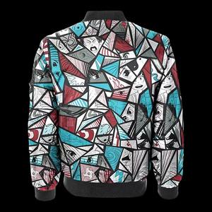 Veste d'université d'hiver personnalisable OEM en laine Conception graphique 3D Bomber en satin Style sportif Hip Hop Saveur Sublimation à capuche - Product Image 6