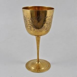 HolyVinum Calice Sacré Verre à Vin de Communion en Laiton Antique Gobelet Vintage Fabriqué à la Main pour l'Église et les Cérémonies Spirituelles - Product Image 2