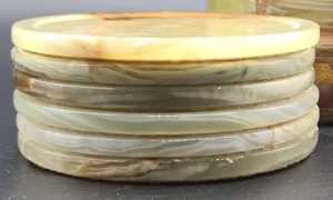 Sous-verres élégants en corne de buffle naturelle pour thé café jus vin fait à la main Restaurant Bar hôtel bureau décor tapis et tampons - Product Image 4