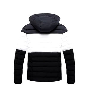 Chaqueta de Invierno para Hombre, de Cuero PU, con Capucha, Estilo Casual, Oversize, Tipo Bomber, Gruesa, Acolchada, para Exteriores, Talla Grande - Product Image 5