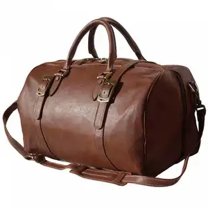 New designer fashion custom logo outdoor luxury duffle luggage bag man large capacity leather travel bag