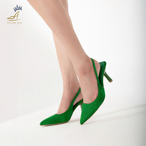 Vente en gros de talons slingback à bout pointu de 7 cm, production de chaussures sur mesure pour les startups et les marques - Product Image 4