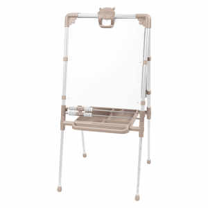 Height Adjustable Double Sided Kids <b>Easel</b> and Knowledge <b>Board</b> M2L Foldable Children Art Desk with Chalkboard and Whiteboard - Product Image 1