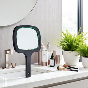 Espejo de Mano de Madera con Marco, Rústico, Adorable y Duradero, para Maquillaje, Cuidado de la Piel y Uso Personal Diario - Product Image 4