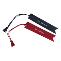 Marcapáginas de cuero personalizado, marcador de libro con borla clásica, PU
