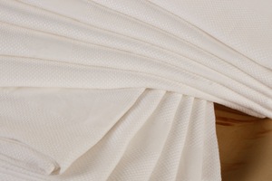 100% ensemble de serviettes en satin de coton à séchage rapide serviette en lin solide blanc tissé pour la maison hôtels restaurants utilisation durable de la cuisine - Product Image 2