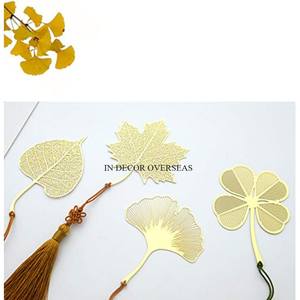 Marcapáginas de regalos promocionales y comerciales de diseñador de rosas hechas de metal chapado en oro de alto grado de aspecto atractivo a un precio impresionante - Product Image 2