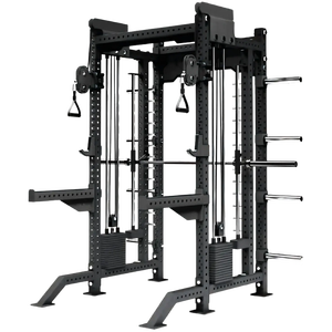 Sistema de Gimnasio en Casa French Fitness: Jaula de Potencia Funcional Smith para Sentadillas, Máquina de Cable para Barra de 83 Pulgadas de Altura, Entrenamiento de Fuerza de Cuerpo Completo en Acero - Product Image 3
