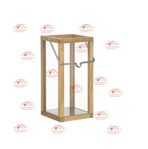 Metal/Wood Piece Handmade <b>Lantern</b> <b>Set</b> for Wedding Party Hot Selling Wholesale Simple Ramadan - Product Image 1