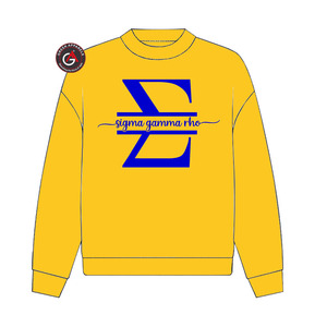 Sigma Gamma Rho Sorority Broderie Femmes Sweat Ras Du Cou | SGRho Sorority Brodé Dames Style Personnalisé Crewneck - Product Image 1