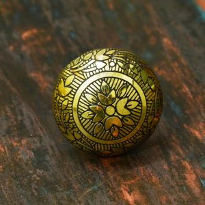 Handmade floral round brass drawer door <b>knobs</b> for home dresser door <b>cabinet</b> furniture decorative kitchen wardrobe handle <b>knobs</b> - Product Image 2