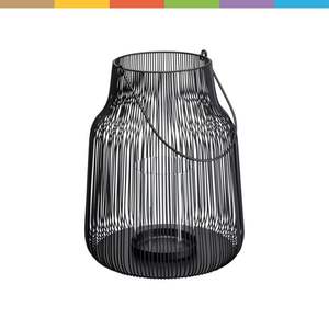 Bougeoir décoratif en métal fabriqué à la main pour décoration ethnique boho rustique classique contemporaine et moderne - Product Image 2