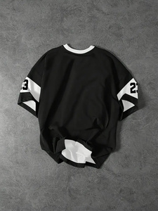 Camiseta con logotipo hecho a medida para hombre Camisetas con cuello en V de secado rápido de alta calidad Stock para hombre, ropa a granel, fardo de ropa mixta, ropa usada - Product Image 4