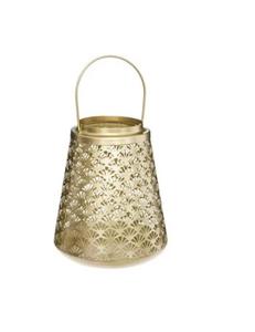 Set 2 Golden Moroccan Lanterns Dome <b>Top</b> Decorative Metal Candle Holders for Home Christmas Ramadan Eid Festive Decorations - Product Image 5