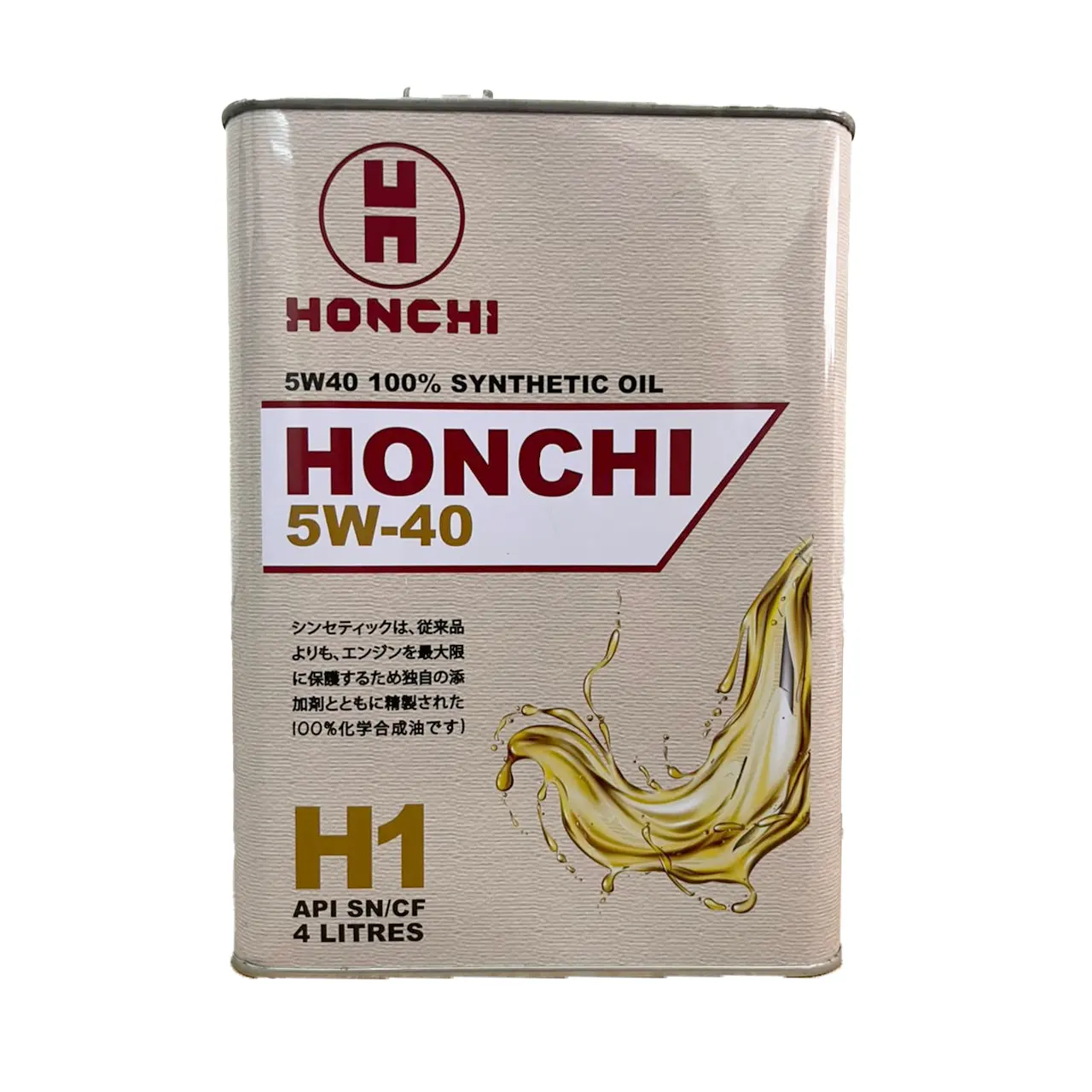 HONCHI 5W40 High Performance Lubricant Engine Oil Synthetic Lubricants API SP ILSACGF-6A Lubricant Oil Metal Can 4L