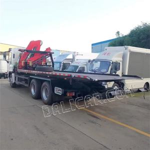 شاحنة إيسوزو جيجا 6×4 ذات سطح مسطح للقطر مع رافعة قابلة للطي بحمولة 12 طن للإنقاذ في حالات الطوارئ وتنظيف الطرق - Product Image 6