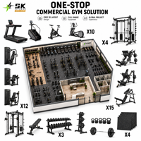 Fournisseur d'équipements de gym SK Hotel, ensemble complet d'équipements de gym commerciaux, équipement complet de musculation et de cardio pour centre de fitness, OEM ODM Chine