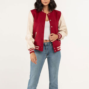 Chaquetas Varsity de Lona Estampadas Personalizables para Mujer al por Mayor, Manga Larga, Reversibles, Resistentes al Viento, Invierno, Servicio OEM - Product Image 5