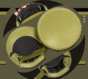 2024 guantes de boxeo de cuero con estampado de logotipo personalizado profesional adultos almohadillas de enfoque Kickboxing punzonado entrenamiento artes marciales - Product Image 2