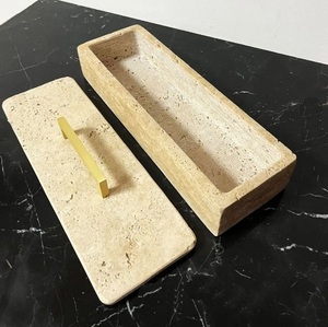 NUEVO Joyero Elegante de Mármol Verde con Perilla Dorada, Organizador de Piedra Hecho a Mano, Decoración de Lujo para Tocador, Almacenamiento de Primera Calidad - Product Image 5