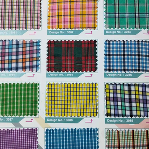 ชุดตรวจสอบเส้นด้ายย้อมสีแบบพรีเมี่ยม | เสื้อเชิ๊ตและกางเกงสำหรับใส่ไปโรงเรียนทำจากวัตถุดิบ - Product Image 1