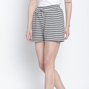 Short femme à la mode poches extensible respirant taille moyenne décontracté short chaud tissu polaire séchage rapide polyester écologique - Product Image 3