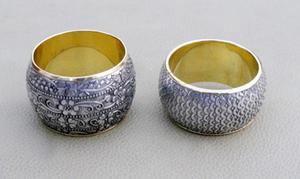 ชุดแหวนผ้าเช็ดปากไม้ไผ่เป็นมิตรกับสิ่งแวดล้อมชุด6เม็ดสีปรับขนาดได้ - Product Image 6