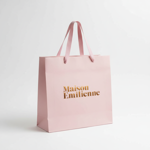 ถุงกระดาษย่อยสลายได้เป็นมิตรต่อสิ่งแวดล้อมและรีไซเคิลได้สำหรับตกแต่งของขวัญช้อปปิ้งบรรจุภัณฑ์สำหรับร้านบูติก/ห้างสรรพสินค้า - Product Image 1