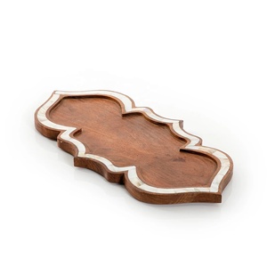 Bandeja de exhibición de madera de perlas para chocolate, bandeja de servicio de postre árabe, venta al por mayor - Product Image 2