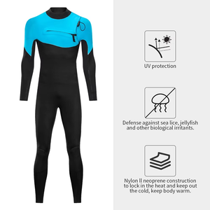 Combinaisons de plongée en néoprène pour hommes avec logo personnalisé en gros, fermeture éclair sur la poitrine, 4/3, imprimées, pour la plongée sous-marine et le surf - Product Image 2