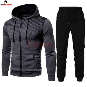 Wholesale Quality Fall <b>Running</b> Set Men Long Sleeve <b>Jacket</b> Sweatpants Sportswear Fitness Hoodies Sweatshirt Male Tracksuit - Product Image 4