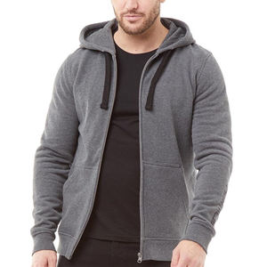 Sweat-shirt à capuche zippé en molleton épais 100% coton pour homme et femme, chaud, personnalisable, OEM, vente en gros, streetwear - Product Image 3