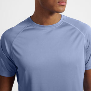 เสื้อยืดผู้ชายขายดีประจำปี 2025 สกรีนโลโก้ได้ ผ้าโพลีเอสเตอร์/คอตตอน ระบายอากาศดี ทรงหลวม คอกลม แขนสั้น เหมาะสำหรับเล่นกีฬา วิ่ง ออกกำลังกาย - Product Image 4