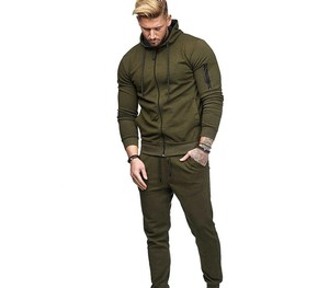 Personalizado al por mayor de alta calidad chándal deportes gimnasio hombres chándal Jogger Casual Streetwear Conjunto 2 piezas chándal hombres - Product Image 6