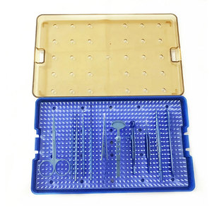 Boîte de conteneur de stérilisation d'instruments chirurgicaux personnalisée la plus vendue Boîte de stérilisation en autoclave avec tampon en silicone - Product Image 1