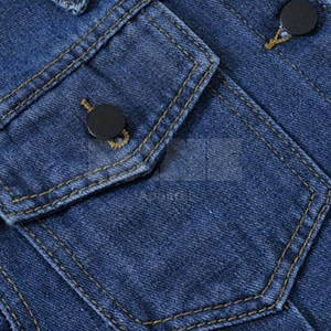 แจ็กเก็ตยีนส์ของผู้หญิงผ้าฝ้าย100% ดีไซน์ตามสั่งน้ำหนักเบาลวดลายสีพื้นถักสำหรับฤดูหนาว - Product Image 4