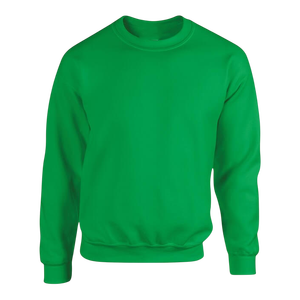 เสื้อสเวตเชิ้ตคอกลมสีเขียวสำหรับผู้ชาย ทรงปกติ สวมใส่สบายๆ ในฤดูใบไม้ร่วง ผลิตจากผ้าฝ้าย 100% ผ้าเฟรนช์เทอร์รี่ถัก สีพื้น - Product Image 4