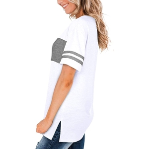 Camisetas personalizadas de alta calidad para mujer 100% algodón fabricado en fábrica camisetas para mujer con impresión de logotipo personalizado - Product Image 4