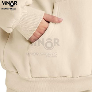 OEM ชุดเสื้อผ้าฝ้าย2ชิ้นมีฮู้ดสำหรับผู้หญิงผ้าฟลีซนุ่มสบายสำหรับใส่วิ่งชุดลำลองสำหรับเลานจ์ฤดูหนาว - Product Image 6