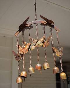 Carillons éoliens en fer faits à la main |   Utilisation en extérieur dans le jardin Fabriqué en Inde - Product Image 1