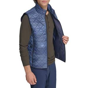 Vestes sans manches pour hommes personnalisées Lavage à l'acide Légères Écologiques Couleur personnalisée Veste matelassée unie pour hommes Logo personnalisé - Product Image 4