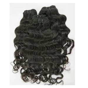 Cabello Humano Virgen Indio con Ondas Naturales – Cabello de Templo 100% de Donante Único Sin Procesar con Cutícula Alineada, Cabello Remy de Doble Trama - Product Image 1