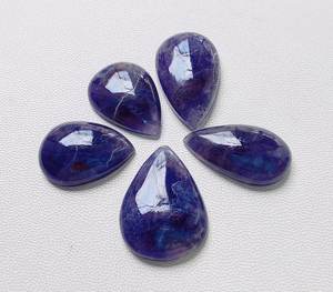 Lote de tamaño mixto de piedras preciosas sueltas de corte de cabujón de pera de iolita Natural de la mejor calidad para accesorios de joyería - Product Image 4