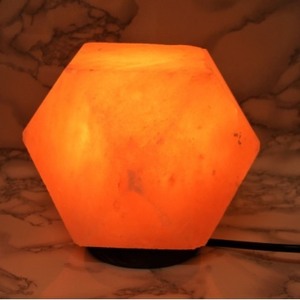 Lampes de sel en forme de diamant de l'Himalaya avec ampoule et câblage, lampes de sel du Pakistan, lampes de sel de l'Himalaya en gros - Product Image 4