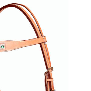 ชุดขี่ม้าแบบตะวันตกออกแบบโลโก้ได้ตามต้องการชุดฝึกแบบปรับได้ชุดบังเหียนม้าทำจากหนังแท้ - Product Image 4