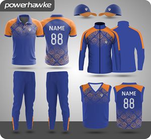 Conjunto de Uniforme de Cricket Prohawke, Camiseta de Cricket con Nombre de Equipo, Color y Logotipo Personalizados, Tallas Disponibles - Product Image 3