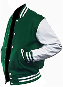 2025 nuevo poliéster de alta calidad para hombres al por mayor chaquetas universitarias en blanco chaqueta universitaria personalizada - Product Image 2