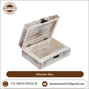 Indian Supplier Premium Quality Mango Wood Decorative <b>Box</b> with Latch Lock Hand Carved <b>Wooden</b> <b>Box</b> for Storage at Wholesale Price - Product Image 4