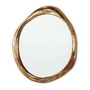 Espejo de pared de alta calidad para decoración del hogar, nuevo diseño, forma curva, habitación de Hotel personalizada y pared de salón, espejo - Product Image 2