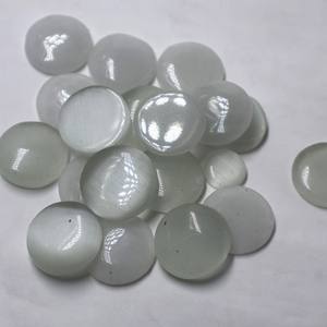 2025, venta al por mayor, piedras de cristal de Monalisa blancas naturales, hechas a mano, pera ovalada, forma de cojín elegante, collar, decoración artesanal, uso doméstico - Product Image 2